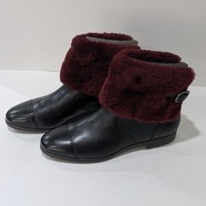 UGG Inez Boots, Women's 9, Black/Oxblood NIB
